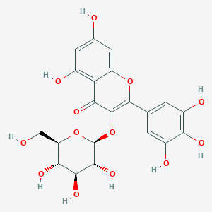 molecular formula C21H20O13 B106930 myricetin 3-O-beta-D-glucopyranoside CAS No. 19833-12-6