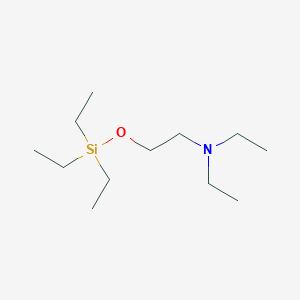 molecular formula C12H29NOSi B106936 N,N-diethyl-2-triethylsilyloxyethanamine CAS No. 17146-74-6