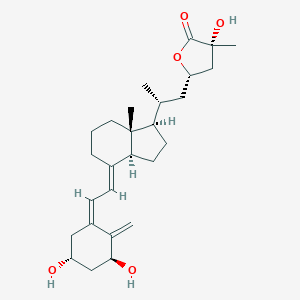 molecular formula C₂₇H₄₀O₅ B106943 1,25-dihydroxyvitamin D3-26,23-lactone CAS No. 81203-50-1