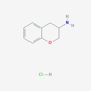 molecular formula C9H12ClNO B106966 Chroman-3-amine hydrochloride CAS No. 18518-71-3