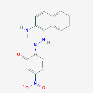 molecular formula C16H12N4O3 B106973 2-[(2-Amino-1-naphthyl)azo]-5-nitrophenol CAS No. 16279-53-1