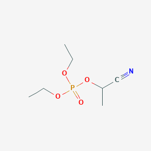 molecular formula C7H14NO4P B106988 Diethyl 1-cyanoethyl phosphate CAS No. 19239-48-6