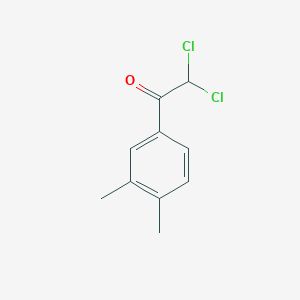 molecular formula C10H10Cl2O B010699 2,2-Dichloro-1-(3,4-dimethylphenyl)ethan-1-one CAS No. 109300-45-0