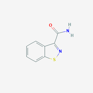 molecular formula C8H6N2OS B107003 苯并[d]异噻唑-3-甲酰胺 CAS No. 16807-21-9