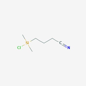 molecular formula C6H12ClNSi B107024 (3-氰基丙基)二甲基氯硅烷 CAS No. 18156-15-5