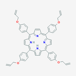 molecular formula C56H46N4O4 B010703 5,10,15,20-Tetrakis{4-[(prop-2-en-1-yl)oxy]phenyl}porphyrin CAS No. 106456-81-9