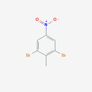 molecular formula C7H5Br2NO2 B010705 1,3-dibromo-2-methyl-5-nitrobenzene CAS No. 110127-07-6