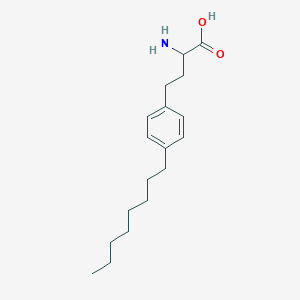 B107054 2-Amino-4-(4-octylphenyl)butanoic acid CAS No. 596820-19-8