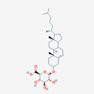 molecular formula C33H54O7 B107061 3-O-beta-D-Glucopyranuronosyl cholesterol CAS No. 17435-78-8
