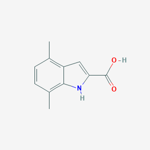 molecular formula C11H11NO2 B010707 4,7-dimethyl-1H-indole-2-carboxylic Acid CAS No. 103988-96-1