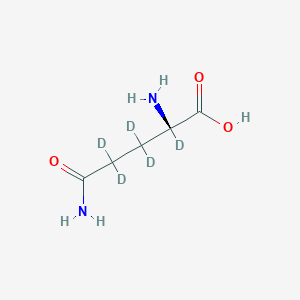 molecular formula C5H10N2O3 B107078 L-Glutamine-d5 