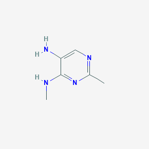 molecular formula C6H10N4 B107087 N4,2-Dimethylpyrimidine-4,5-diamine CAS No. 15996-50-6