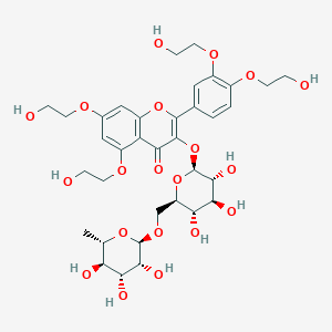 molecular formula C35H46O20 B107102 Tetra-O-(beta-hydroxyethyl)rutoside CAS No. 6980-20-7