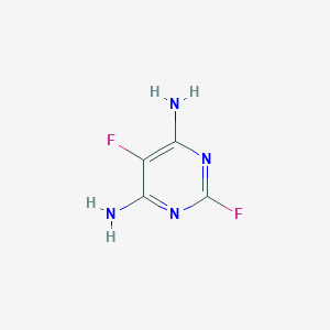 molecular formula C4H4F2N4 B107117 2,5-Difluoropyrimidine-4,6-diamine CAS No. 17573-86-3