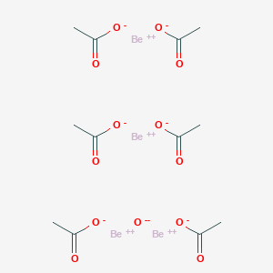 molecular formula C12H18Be4O13 B107122 Beryllium oxyacetate CAS No. 19049-40-2
