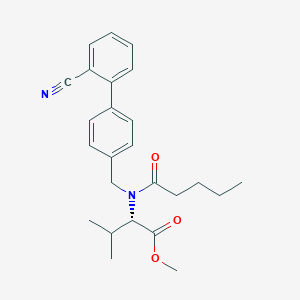 molecular formula C25H30N2O3 B107132 [N-(2-Cyanobiphenyl-4-yl)methyl]n-valery-(l)-valine methyl ester CAS No. 137863-90-2