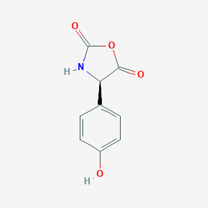 molecular formula C9H7NO4 B107145 (R)-4-(4'-Hydroxyphenyl)oxazolidine-2,5-dione CAS No. 26889-96-3