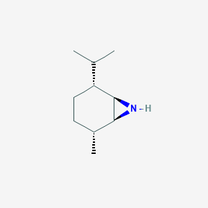molecular formula C10H19N B010716 7-Azabicyclo[4.1.0]heptane,2-methyl-5-(1-methylethyl)-,[1S-(1alpha,2alpha,5alpha,6alpha)]-(9CI) CAS No. 106623-33-0