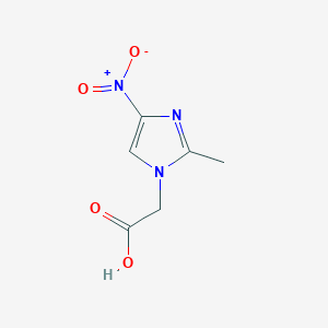 molecular formula C6H7N3O4 B107173 (2-methyl-4-nitro-1H-imidazol-1-yl)acetic acid CAS No. 16230-87-8