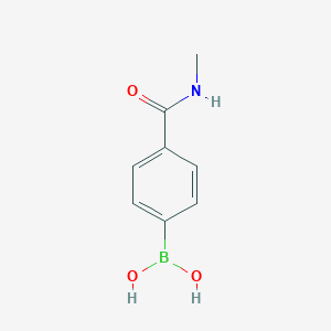 molecular formula C8H10BNO3 B107187 4-(N-甲基氨甲酰)苯硼酸 CAS No. 121177-82-0