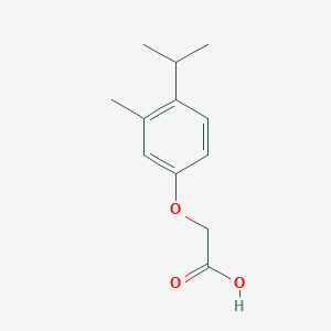 molecular formula C12H16O3 B010719 (4-Isopropyl-3-methyl-phenoxy)-acetic acid CAS No. 105401-43-2