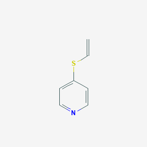 molecular formula C7H7NS B010721 4-(Vinylthio)pyridine CAS No. 109876-48-4