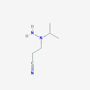 Propionitrile, 3-(1-isopropylhydrazino)-