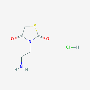 molecular formula C5H9ClN2O2S B107232 3-(2-Aminoethyl)-1,3-thiazolidine-2,4-dione hydrochloride CAS No. 19382-49-1