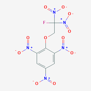 molecular formula C8H4FN5O11 B107234 beta-Fluoro-beta,beta,2,4,6-pentanitrophenetole CAS No. 18138-93-7