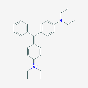 molecular formula C27H33N2+ B107245 亮绿阳离子 CAS No. 18198-35-1
