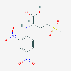 molecular formula C11H13N3O8S B107261 2-[(2,4-Dinitrophenyl)amino]-4-(methylsulfonyl)butanoic acid CAS No. 16068-18-1