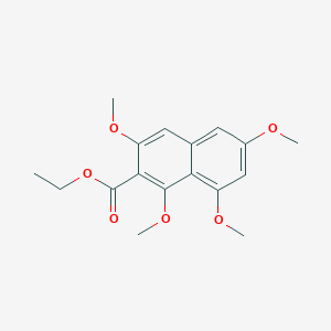 molecular formula C17H20O6 B107271 Ethyl 1,3,6,8-tetramethoxy-2-naphthoate CAS No. 17213-51-3