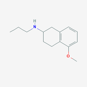 molecular formula C14H21NO B107287 2-Propylamino-5-methoxytetralin CAS No. 3899-07-8