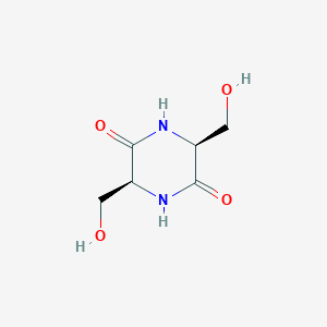 molecular formula C6H10N2O4 B107297 CYCLO(-SER-SER) CAS No. 15996-17-5