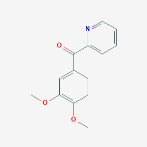 molecular formula C14H13NO3 B107302 3,4-Dimethoxyphenyl 2-pyridyl ketone CAS No. 27693-42-1