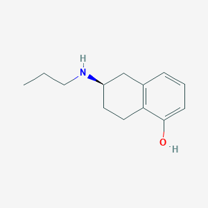molecular formula C13H19NO B107304 (6R)-5,6,7,8-Tetrahydro-6-(propylamino)-1-naphthalenol CAS No. 101470-24-0