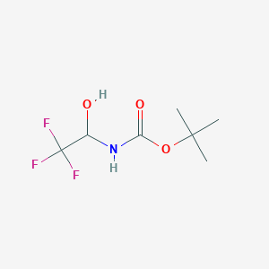 molecular formula C7H12F3NO3 B107318 tert-Butyl N-(1-hydroxy-2,2,2-trifluoroethyl)carbamate CAS No. 17049-74-0