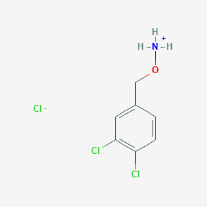 molecular formula C7H8Cl3NO B107320 O-(3,4-Dichlorobenzyl)hydroxylamine hydrochloride CAS No. 15256-10-7