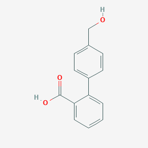 molecular formula C14H12O3 B107330 2-(4-Hydroxymethylphenyl)benzoic acid CAS No. 158144-54-8