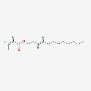molecular formula C16H28O2 B107344 Z-3-十二烯基反式巴豆酸酯 CAS No. 104086-73-9