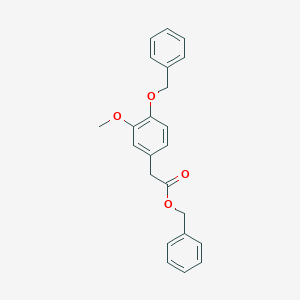 molecular formula C23H22O4 B107373 Benzyl 2-(3-methoxy-4-phenylmethoxyphenyl)acetate CAS No. 65340-85-4