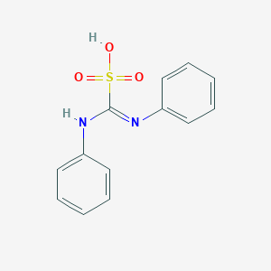 molecular formula C13H12N2O3S B010738 anilino(phenylimino)methanesulfonic acid CAS No. 107678-85-3