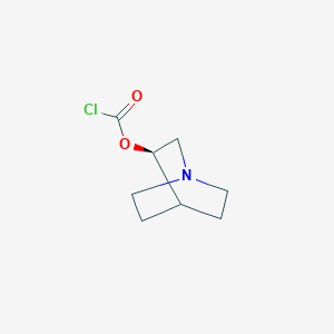 molecular formula C8H12ClNO2 B107395 (R)-quinuclidin-3-yl carbonochloridate CAS No. 201660-37-9