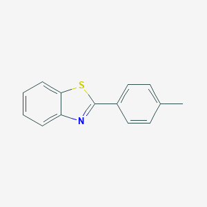 molecular formula C14H11NS B107399 2-(4-甲基苯基)-1,3-苯并噻唑 CAS No. 16112-21-3