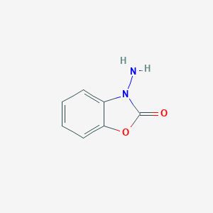 molecular formula C7H6N2O2 B107405 2(3H)-Benzoxazolone,3-amino-(9CI) CAS No. 17823-06-2