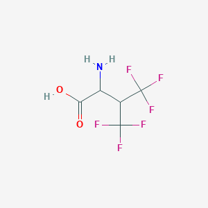 molecular formula C5H5F6NO2 B107412 2-Amino-4,4,4-trifluoro-3-(trifluoromethyl)butanoic acid CAS No. 16063-80-2