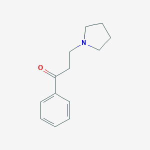 molecular formula C13H17NO B107415 1-Phenyl-3-(pyrrolidin-1-yl)propan-1-one CAS No. 94-39-3