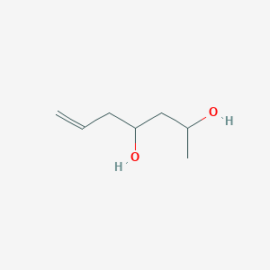 molecular formula C7H14O2 B010743 6-Heptene-2,4-diol CAS No. 19781-76-1
