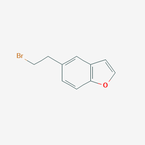 molecular formula C10H9BrO B107433 Benzofuran, 5-(2-bromoethyl)- CAS No. 133034-06-7