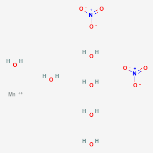 molecular formula H12MnN2O12 B107454 Manganous nitrate hexahydrate CAS No. 17141-63-8